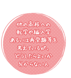 進級や卒業の ことで悩み、 退学や進路変更 を考えている人